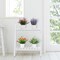 Artificial Potted Flowers 4pcs Fake Small Plant in Pot Mini Faux Plant Door House Office Tabletop Kitchen Colorful Greenery Decor